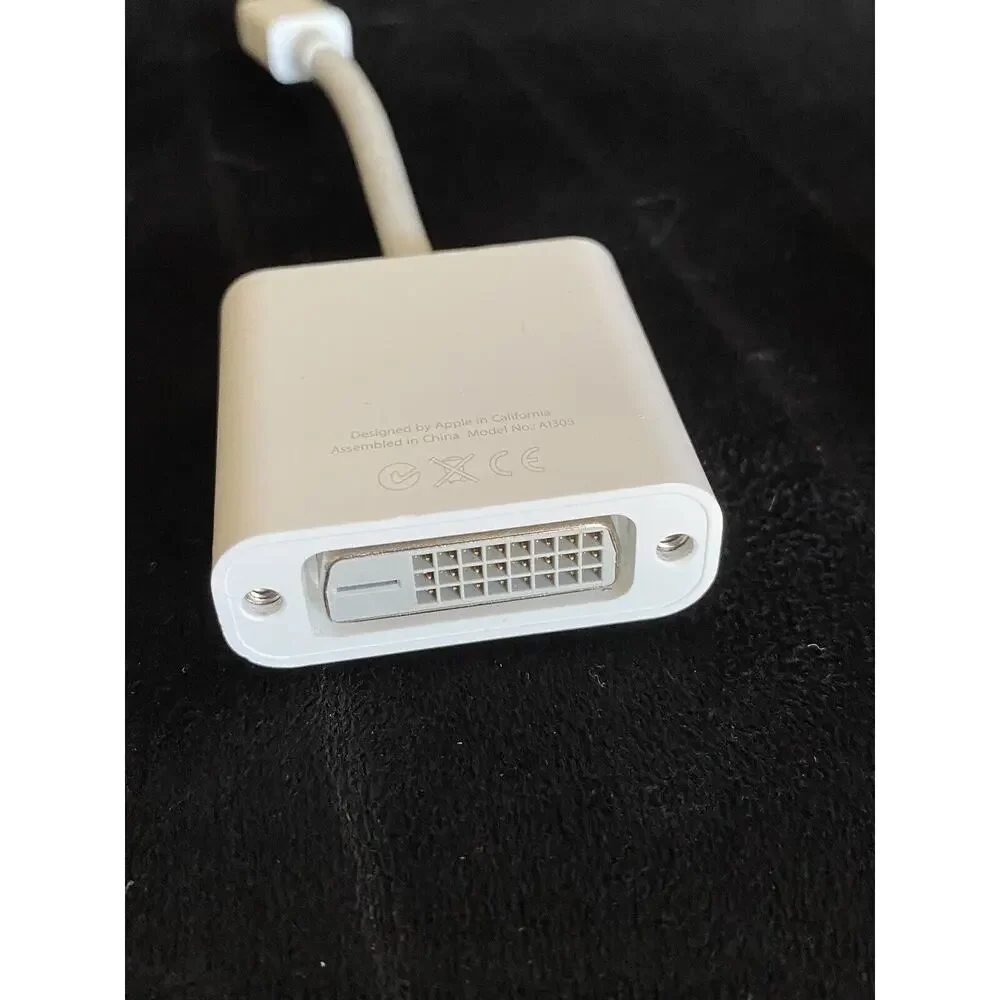 Original Apple Mini Display Port to DVI Adapter, Genuine OEM A1305